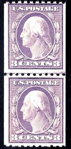 U.S. 489 F MNH JL PAIR (0416) 