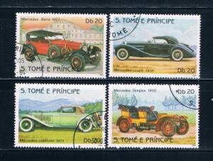 Saint Thomas and Prince Is 711ab-12ab Used Antique Autos (GI0358)+