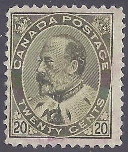 Canada Scott #94 used Very light cancel f-VF