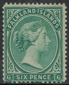 FALKLAND ISLANDS 1878 QV 6D NO WMK  