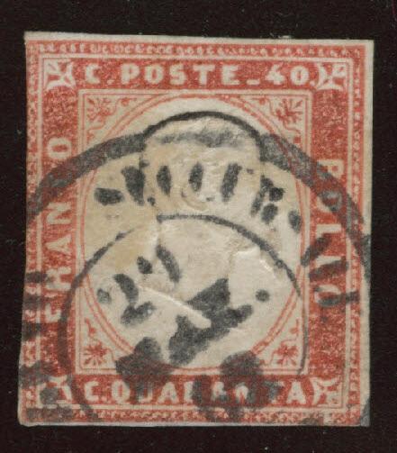 Sardinia Scott 13 Used 1863 victor emanuel head up CV$42.50