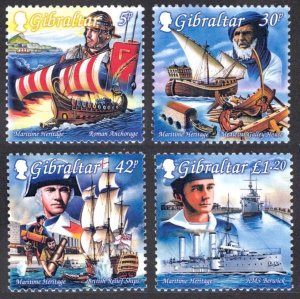 Gibraltar 1999 Scott #798-801 Mint Never Hinged