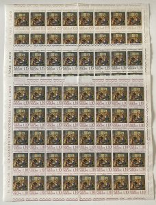 Vatican City 1964 #397-9 Sheet, Nativity, **MNH**, CV $30