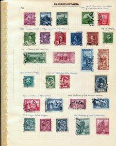 Czechoslovakia 1918/38 Used on 10 Pages Imperf Perf (Apprx 180 )(ZA 478