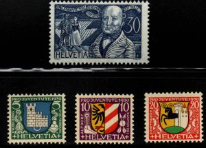 Switzerland Scott B53-B56 MNH** 1930 semipostal stamp