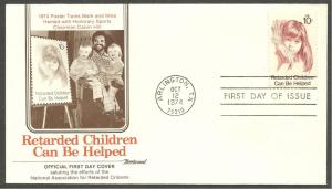 US Cat #1549, Retarded Children..., FDC*-