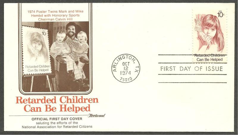 US Cat #1549, Retarded Children..., FDC*-