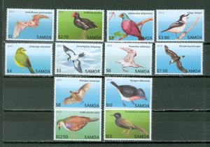 SAMOA 2013 BIRDS #1142-1153 SET MNH...$68.60...VERY NICE