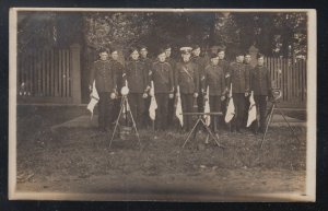 Canada 1908 Niagara Signals Corps Quebec Tercentenary RPPC Postcard