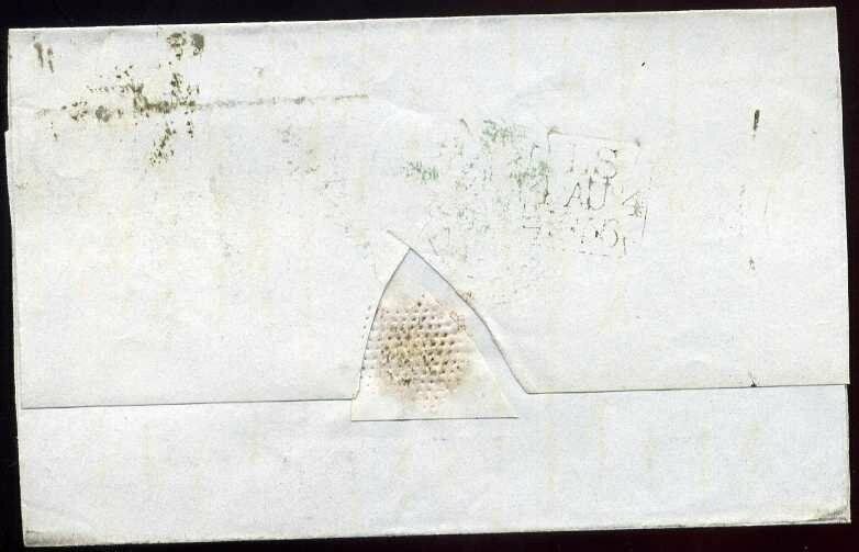 C8(4) 1856 1d brown-rose Plate 36 (AD) London to Halifax