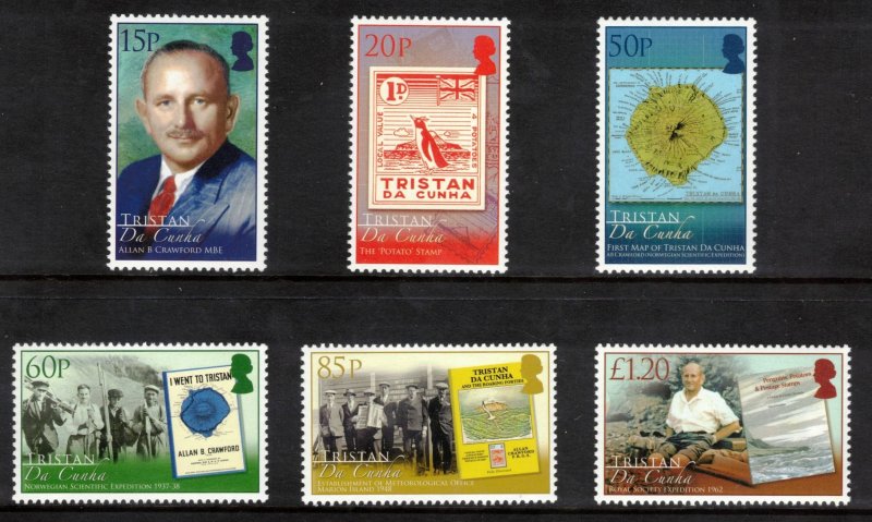 TRISTAN DA CUNHA 2008 Allan Crawford; Scott 844-49, SG 919-24; MNH