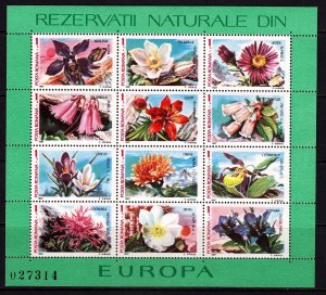 Romania 1987 Flora Mint MNH Miniature Sheet SC 3465