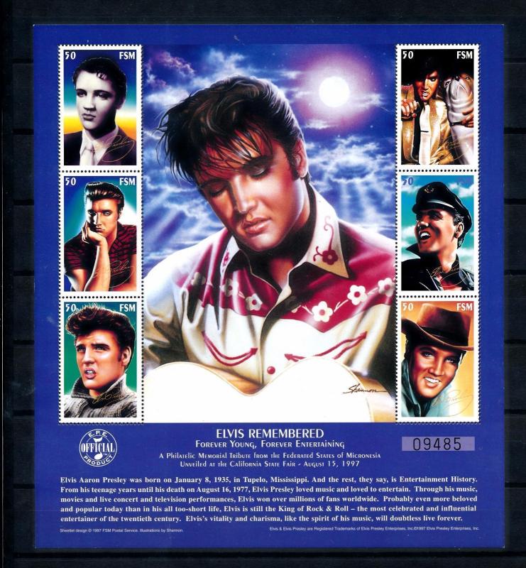 [56934] Micronesia 1997 Elvis Presley MNH Sheet