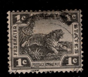 Federated Malay States Scott 50 Used Tiger stamp