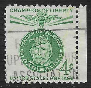 US #1168 4c Champion of Liberty - Giuseppe Garibaldi