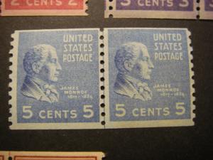 PREXIE LINE PAIRs COMPLETE, Scott 839 - 851, BEAUTIFUL MNH GROUP, CV $139+