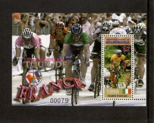 Micronesia 2003 - Tour De France Biking - Souvenir Stamp Sheet Scott #548 - MNH