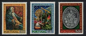 Portugal Birds Astronomy Pombaline University Reforms 3v 1972 MNH SG#1482-1484