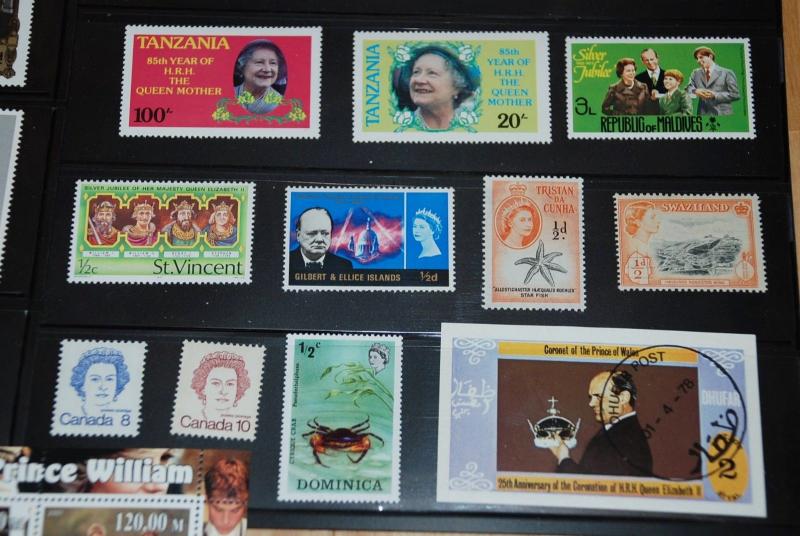 ROYALTY STAMPS COLLECTION, QUEEN ELIZABETH II, DIANA, CHARLES