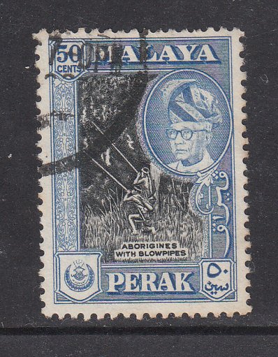 Malaya Perak 1957 Sc 134 50c Used