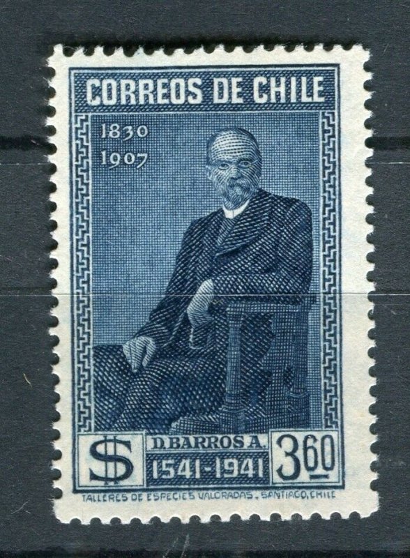 CHILE; 1941 Santiago Anniversary issue fine Mint hinged $3.60. value