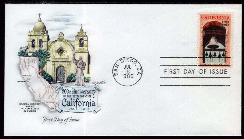 US 1373 California Artmaster U/A FDC