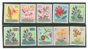 Rwanda #13-22 Unused Single (Complete Set) (Flora)