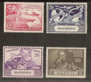 Mauritius 1949 UPU Set SG272-275 Mint