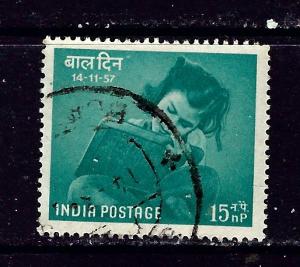 India 293 Used 1957 issue