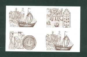 Sweden. Test Print 2006 4-Block. The Hanseatic 650 Year. Ships. Engr: Sjooblom 