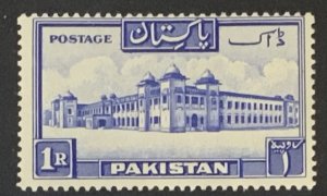 PAKISTAN 1948 DEFINITIVE 1R SG38a (perf 13.5) MOUNTED MINT