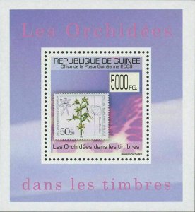 Stamp in a Stamp Orchidaceae Flower Germany Mini Sov. Sheet MNH