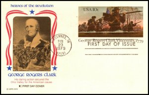 Scott UX78 10 Cents George Rogers Clark Fleetwood FDC