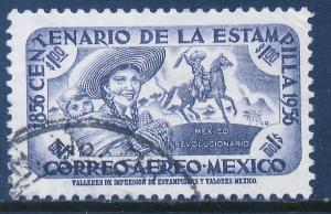 MEXICO C232, $1P Centenary of 1st postage stamps Used (1092)