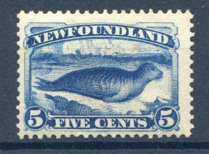 Newfoundland 3c Deep Slate SG53 Mounted Mint