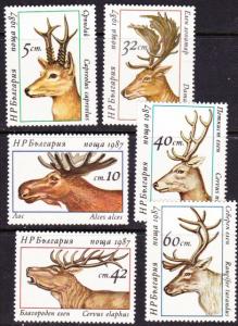 Bulgaria #3256-61 MNH cpl animals