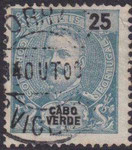 Cape Verde 1898-1903 SC 42a Used Perf 12.5