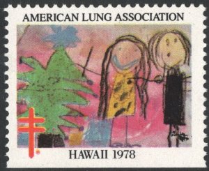 WX264* Christmas Seal: Hawaii Single (1978) MNH