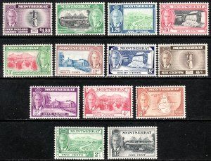 1951 Montserrat complete set of 13 MVLH Sc# 114 / 126 CV $71.15