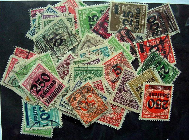 Germany, Numeral Issues with Overprints