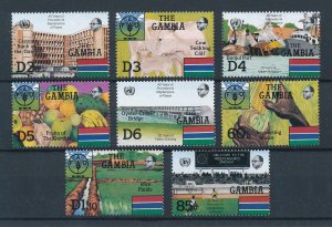 [110873] Gambia 1985 Football United Nations fruit bridge rice FAO  MNH