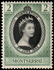 ✔️ MONTSERRAT 1953 - CORONATION - SC.  127 MNH ** [5CW2]