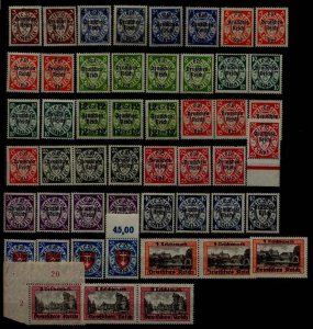 Danzig 241-54/ 50 unused(no gum)/MH values/SCV212