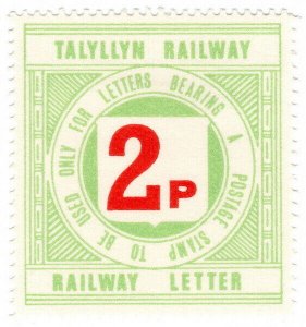 (I.B) Talyllyn Railway : Letter Stamp 2p