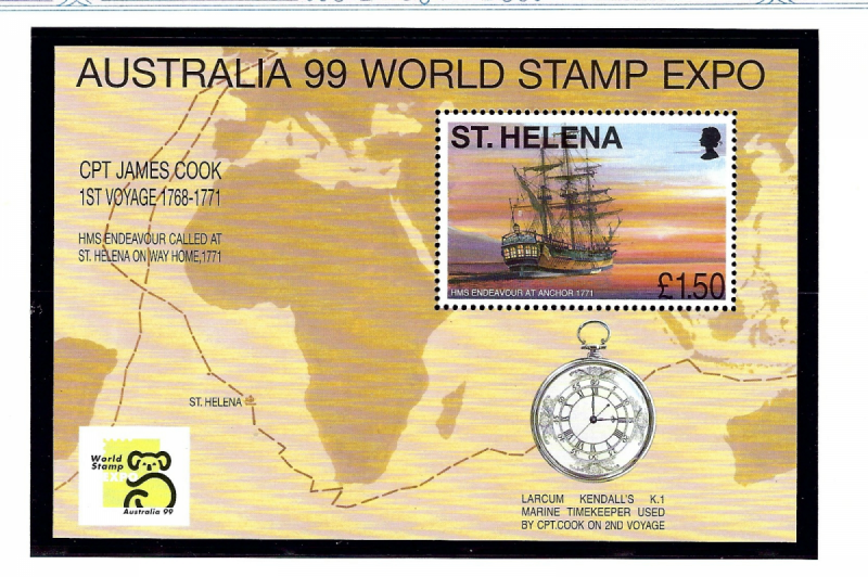 St Helena 732 MNH 1999 World Stamp Expo S/S