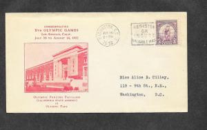 U S 718 Olympic Games 1932 FDC!