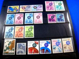 EUROPA/CEPT - 1967 - COMPLETE FROM 19 COUNTRIES - MNH        (kbe8)