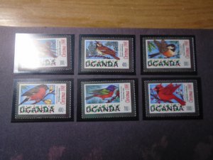 Uganda  #  1570-75  MNH   Birds