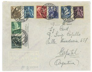 P2741 - VATICAN PA 1/8 22.6.1938 ON FDC ENVELOPE-