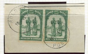 BELGIAN CONGO; 1940s early Periodical issue POSTMARK PIECE